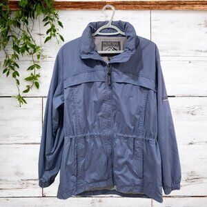 Pacific Trail Outerwear Blue Windbreaker Zip Up Jacket Sz M
